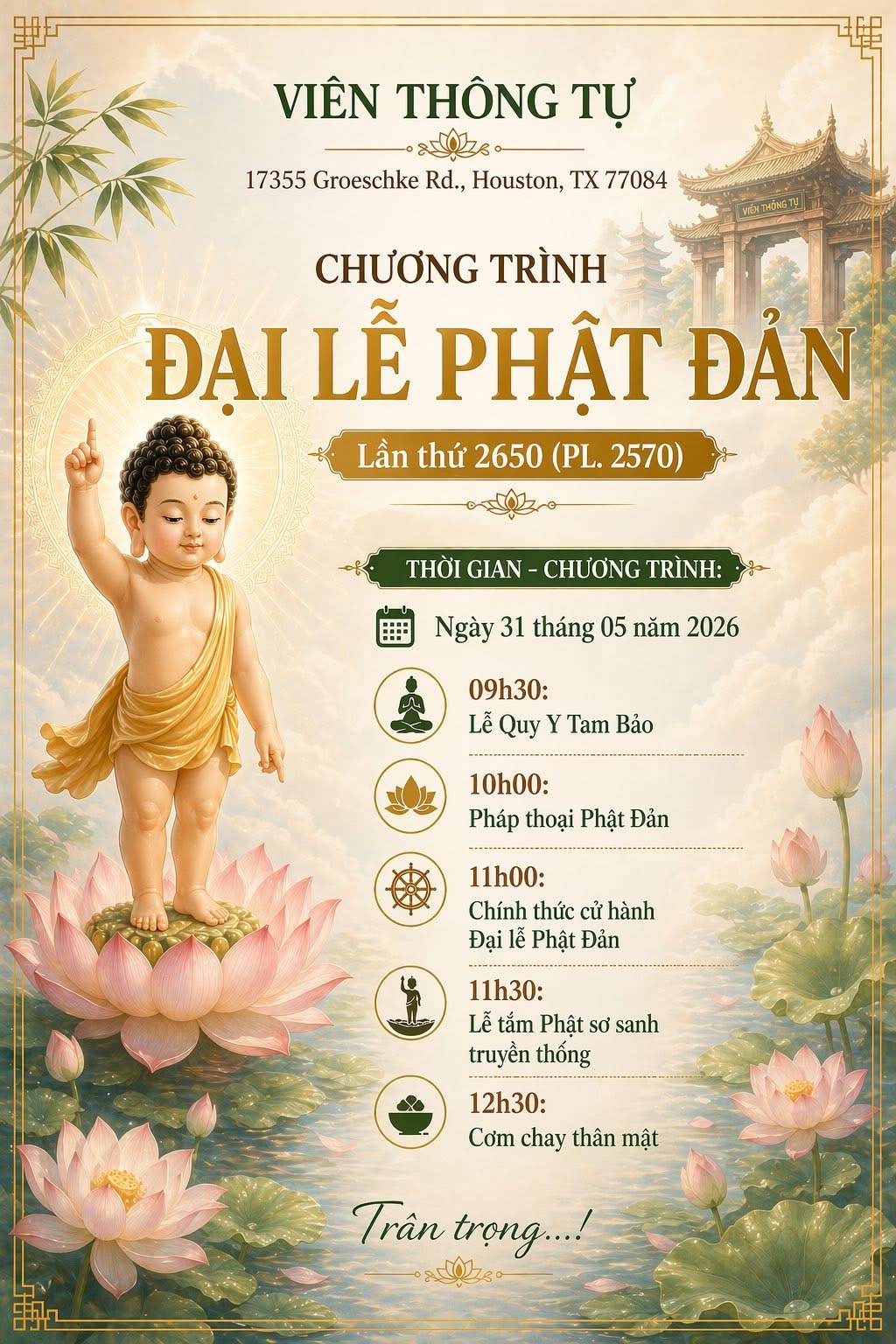 Đại Lễ Phật Đản - chương trình
